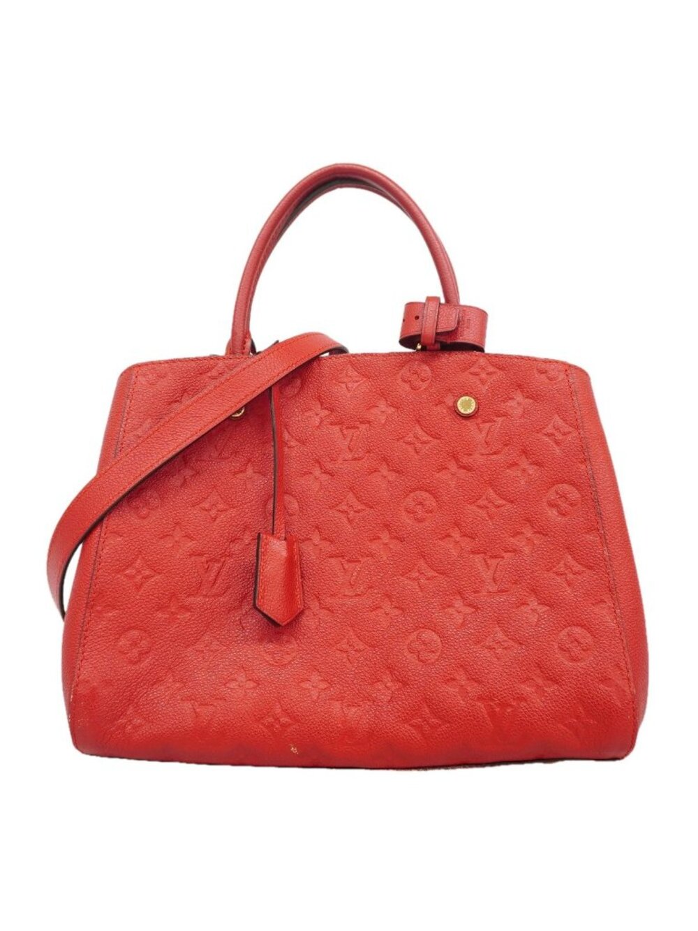 Louis Vuitton Handbag Monogram Empreinte Montaigne MM Cerise 2-Way Bag